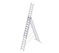 Échelle Transformable 3 Plans Multifonctions 10M, 3 x 15 marches en Aluminium antidérapante - EN131 - SARAYLI 7315-A