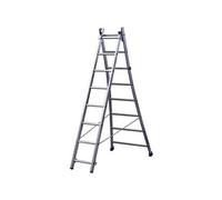 Echelle transformable à base évasée 2 plans 2x12 accès maxi 6,85 m KET2