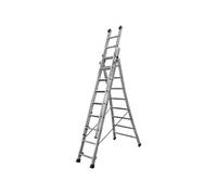 Echelle transformable à base évasée 3 plans 8+2x9 barreaux hauteur d'accès maxi 7 m PRT3 C G