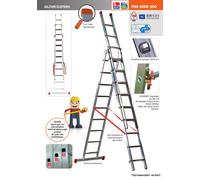 Echelle Transformable FACAL Pro 3x10 Haut. Travail Max. 8,70 m Genia - G320-3