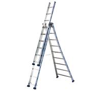 Tubesca - Echelle transformable 3 plans 3x7 échelons Ht d'accès maxi 5,79 m - PLATINIUM TUBESCA COMABI