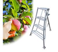 Échelle Trépied Échelle de Verger à Trépied pour la Cueillette des Fruits, Échelles de Récolte Domestiques à Hauteur Réglable, Échelle de Cueillette de Fruits à 3 Pieds(130cm(51 1/8"))
