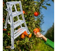 Échelle Trépied Échelles de Jardin en Aluminium pour la Cueillette des Fruits, Échelle de Verger à Trépied avec Texture Antidérapante, Échelle D'arbre Fruitier pour Pommier(4 step-1.42m/4.7ft)