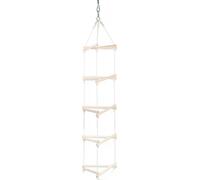 Échelle triangulaire suspendue pour enfants | Échelle de corde pour enfants au design scandinave extérieur | Échelle suspendue durable pour enfants en bois naturel | 100 %..