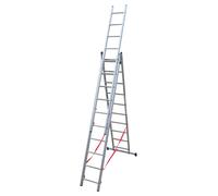 Echelle Universelle 3 plans adaptable aux escaliers 3 x 10 marches