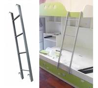 Échelle Universelle De Lit Superposé pour Chambre Et Loft, Escabeau Domestique Léger D’Une Capacité De Charge De 220 LB, échelle Superposée Suspendue pour VR Et Camping-Car, Silver, 140cm