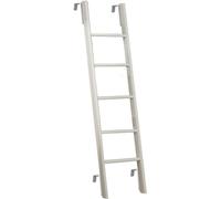 Échelle Universelle De Lit Superposé pour Chambre Et Loft, Escabeau Domestique Léger D’Une Capacité De Charge De 220 LB, échelle Superposée Suspendue pour VR Et Camping-Car, White, 150cm