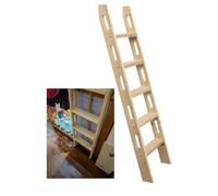 Échelle universelle pour lit superposé peu encombrant, design en bois à 5 marches pour un usage compact et un camping-car