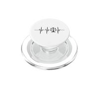 Échelles de Justice Relatives aux battements de cœur PopSockets PopGrip pour MagSafe