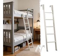 Échelles de Lit Échelle de Rechange Blanche En Métal pour Lit Superposé Simple, Échelle pour Lit Superposé avec Marche Large, Idéale Maison, Dortoir, Grenier, Camping-car(170cm/67")