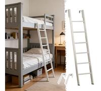 Échelles de Lit Échelle de Rechange Blanche En Métal pour Lit Superposé Simple, Échelle pour Lit Superposé avec Marche Large, Idéale Maison, Dortoir, Grenier, Camping-car(175cm/69")