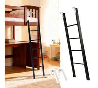 Échelles de Lit Échelle Métallique Noire pour Lit Superposé Double, 120 135 140 145 150 160 165 170 180cm Échelles pour Lits Superposés Dans Les Caravanes, Escaliers de Sécurité(130cm/50")