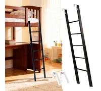 Échelles de Lit Échelle Métallique Noire pour Lit Superposé Double, 120 135 140 145 150 160 165 170 180cm Échelles pour Lits Superposés Dans Les Caravanes, Escaliers de Sécurité(165cm/65")