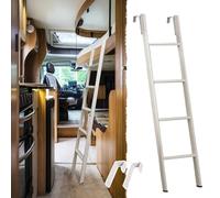 Échelles de Lit Échelle pour Lits Superposés de Camping-car avec Pieds Antidérapants et Crochet, Échelle Métallique Courte pour Lits Superposés Jumeaux(145cm/57")
