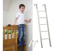 Échelles de Lit Échelle pour Lits Superposés Jumeaux, pour Dortoir, Ferme, Maison, Échelle Métallique pour Lits Superposés Enfants/Adultes avec Pieds Antidérapants, Remplaçable(160cm/63")