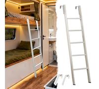 Échelles de Lit Échelle Réglable pour Lits Superposés Jumeaux, Échelle pour Lits Superposés de Camping-car avec Pieds Antidérapants et Crochet, Escalier de Grenier Court Et Peu Encombrant(150cm/59")