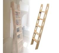 Échelles de lit superposé en Bois Massif, capacité de 150 kg, échelle de Mezzanine Gain de Place, escabeau Moderne en Bois pour Salon, Chambre, Salle de Bain, Caravane ou lit superposé(1.65m)