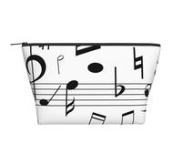 Échelles de Notes de Musique Noire, Trousse de Toilette Trousse de Maquillage Sac à cosmétiques Trousse de Toilette de Voyage Portable