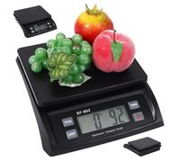 Échelles de pesée alimentaires ABS Échelles de cuisine numériques 30 kg / 66 lb avec affichage LCD et fonction comptage/tare g/oz/lb/kg à batterie pour la cuisson.