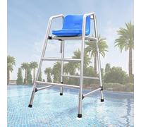 Échelles de piscine, chaises de sauvetage en acier inoxydable, chaises de surveillance pour sauveteurs de piscine, de plage et d'arbitrage de courts de tennis, chaises de sauvetage hautes de