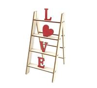 Échelles de Saint-Valentin en bois - Décoration de plaque d'amour, échelle de table avec pendentif, décoration de vacances avec détails, décoration d'intérieur, décoration romantique, décoration