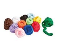 Folia - 52309 - Laine cardée, en sachet d'env. 360 g - Assortiment de 12 couleurs