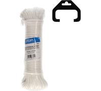 Écheveau tressé EDM 87804 Blanc Polypropylène 4,5 mm x 25 m