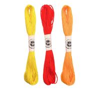 Echeveaux De Coton Pour Bracelet Brésilien Rouge Et Orange