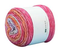 écheveaux de fil doux arc-en-ciel, 100g Pelotes de Fil à Tricoter Doux Laine Peignée Fil Fil Arc En Ciel Dégradé Couleurs Bricolage Bébé Laine à Tricoter Châle écharpe Crochet Fil - 240m