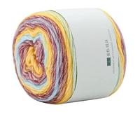Écheveaux de Fil Doux Arc-En-Ciel, 100g Pelotes de Laine Peignée à Tricoter, 240m Dégradé Couleurs pour Bricolage, Bébé, Châle, Écharpe, Crochet