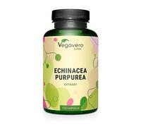 Echinacea Vegavero® | Extrait Pur : 725 mg | Unique : Avec 4% Polyphenol | 4 MOIS | Systeme Immunitaire + Antioxydant Puissant | Sans Additifs | VEGAN