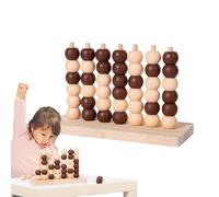 Échiquier à Quatre maillons, échecs à Quatre connexions, Échecs en Bois d'affilée pour l'éducation précoce des, Jeu interactif 4 à la Suite, Jeu de société Familial pour de 3 Ans et Plus