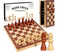 Échiquier Bois Haute Qualité, Jeu Echec Magnétique Pliable, Sûr sans Odeur Jeux D'échec, Durables Jeu D'échecs Magnétique, Aspiration Magnétique Super Puissante Jeux Echec Bois