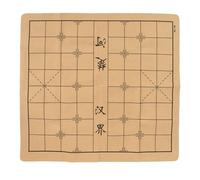 Échiquier Chinois en Cuir Microfibre Pliable, Tapis d'échecs Enroulable, Outil de Divertissement d'apprentissage Parfait pour Les Amateurs d'échecs Chinois et Les soirées de Jeux