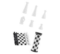 Échiquier Compact à enroulement avec Jeu de Dames | Échiquier Compact enroulable avec dames, jeu de société de bureau, jouet pour pique-nique, Camping et fêtes, facile