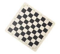 Échiquier de à roulettes - 34 x 34 cm - En cuir synthétique - Noir | Échiquier portable et enroulable (34 x 34 cm) en cuir synthétique robuste. Résistant à l'usure et doux - Idéal pour les