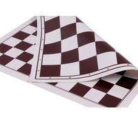 Échiquier double face : échecs + 100 pions, blanc et marron