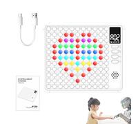 Échiquier Électronique, Défi Interactif Intelligent, Jeu de Plateau d'Échecs 5 en Ligne pour, pour Maison École Voyage Fête Soirée Familiale Éducation Noël Anniversaire