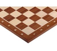 Échiquier en acajou importé - avec notation, taille 4, idéal pour fans et clubs, échiquier pour enfants et adultes, jeu d'échecs en bois