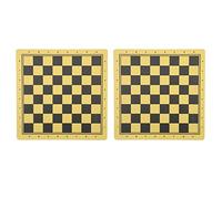 Échiquier en Bois Recto Verso et Backgammon, Accessoire de Damier à Double Usage pour l'intérieur, la Plage, Le Hall de l'hôtel