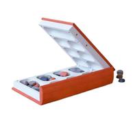 Échiquier en forme de livre, jeu de stratégie double face, plateau portable de 12 x 12 pouces avec design pliable, ensemble de pièces magnétiques robustes, accessoire de jeu familial avec rangement co