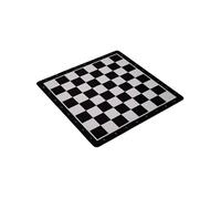 Echiquier enroulable 52 x 52 x 0,3 noir et blanc