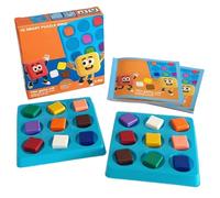 Échiquier, Ensemble de Jeu d'apprentissage Familial, Jouet éducatif Portable, Plateau de Puzzle de stratégie coloré, kit interactif de développement du Cerveau pour garçons Filles Vacances Ann