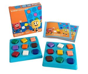 Échiquier, Ensemble de Jeu d'apprentissage Familial, Jouet éducatif Portable, Plateau de Puzzle de stratégie coloré, kit interactif de développement du Cerveau pour garçons Filles Vacances Ann