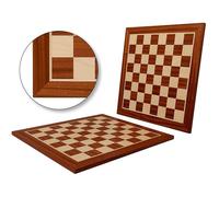 Échiquier - Inaly - N° 6 - 54 x 54 cm - Acajou et Sycomore - Finition Laquée Mate