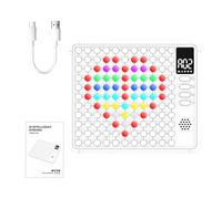 Échiquier Intelligent,Éducatif Interactif Amusant | Jeu de Plateau d'Échecs 5 en Ligne pour | pour Maison École Voyage Fête Soirée Familiale Éducation Noël Anniversaire