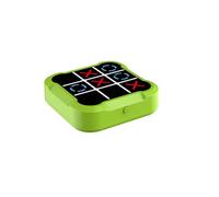 échiquier Jeu de Morpion Portable Bolt Game, Console de Puzzle for la mémoire et l'éducation, Jeu de société Portable for Enfants et Adultes Bois échecs(Groen,Rechargeable)