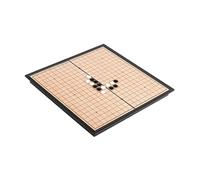 échiquier Jeu d'échecs magnétique Gomoku Portable avec Pierres convexes en Plastique, stratégie Chinoise Classique for Enfants et Adultes Bois échecs(20 * 20 * 2cm)