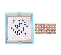 Échiquier Multifonctionnel échecs Chinois Gobang 2 en 1 Jeu de société Jouets éducatifs durables et Robustes pour Enfants Adultes matière Plastique hêtre 32 pièces d'échecs 98