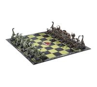 The Noble Collection Jurassic Park Chess Set - 32 Highly Detailed Plastic Chess Pieces - Officially Licensed Jurassic Park Film Set Movie Game Gifts